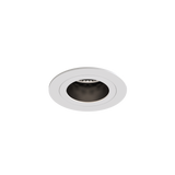 Astro Pinhole Slimline Round Fixed Fire-Rated IP65 Matt White Bathroom Downlight