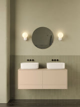 Astro Lyra Wall Single Gloss Glaze White Bathroom Wall Light