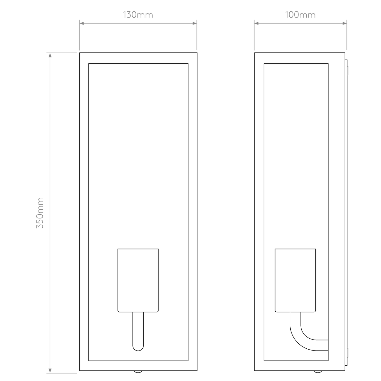 Astro Messina 130 Bronze Outdoor Wall Light