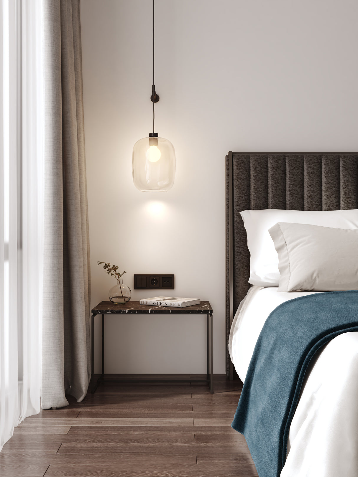 Astro Curve Glass 285 Clear Lampshade Shade