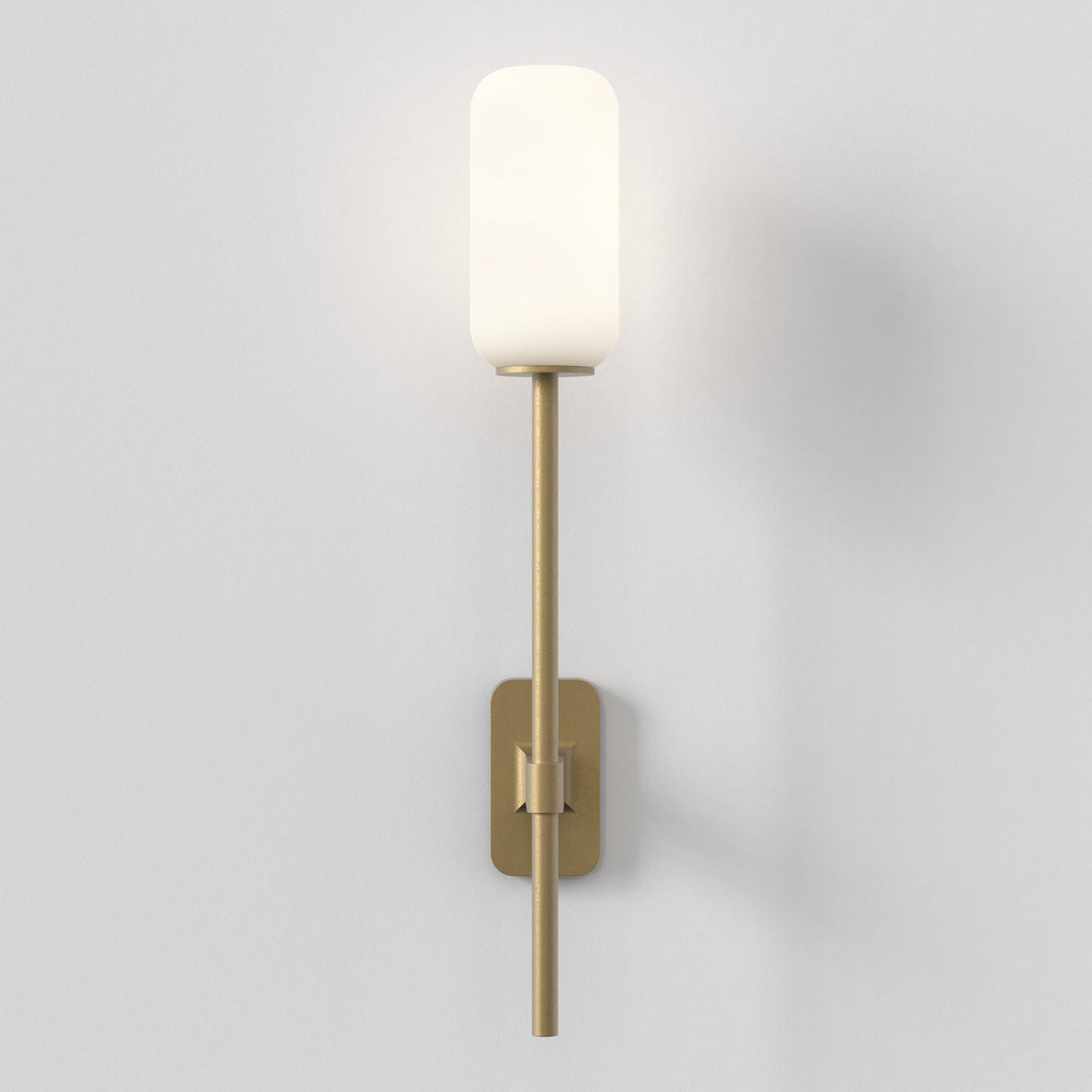 Astro Tacoma Twin Antique Brass Bathroom Wall Light