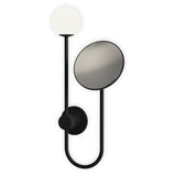 Astro Orb Matt Black Bathroom Magnifying Mirror