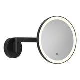 Astro Nagoya Matt Black Bathroom Magnifying Mirror