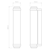 Astro Burlington 400 Phase Matt Gold Bathroom Wall Light