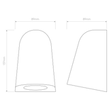 Astro Mast Light Gloss Glaze Black Coastal Wall Light