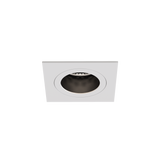Astro Pinhole Slimline Square Fixed Fire-Rated IP65 Matt White Bathroom Downlight