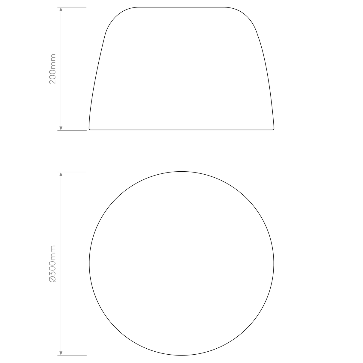 Astro Taiko 300 Matt White Interior Ceiling Light