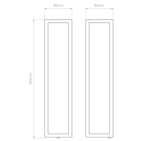 Astro Salerno LED Textured Black Outdoor Wall Light