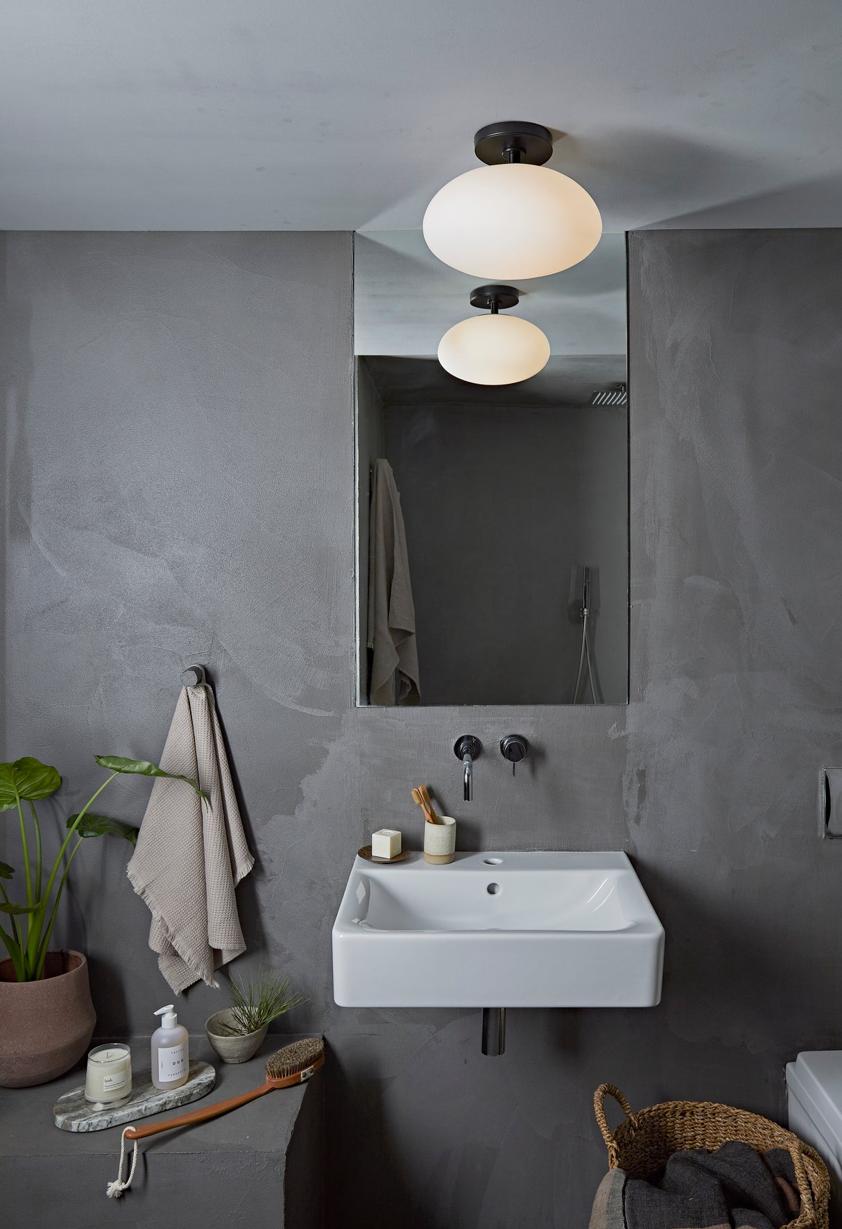 Astro Zeppo Ceiling Matt Black Bathroom Ceiling Light