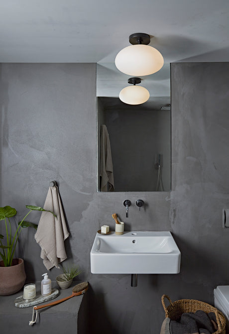 Astro Zeppo Ceiling Matt Black Bathroom Ceiling Light