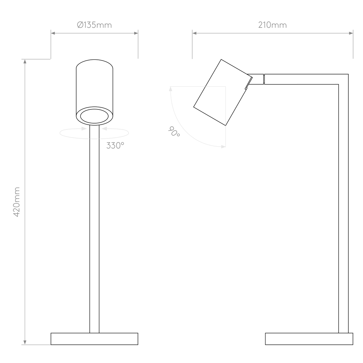 Astro Ascoli Desk Matt White Interior Table Light