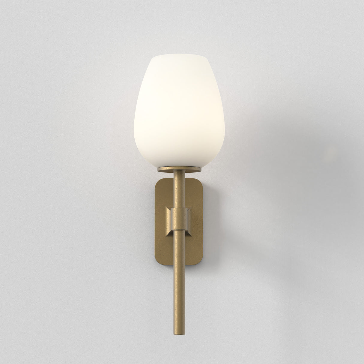 Astro Tacoma Single Antique Brass Bathroom Wall Light