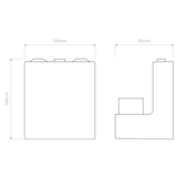 Astro Venn Wall Matt Nickel Interior Wall Light Base