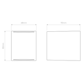 Astro Chios 80 Textured White Outdoor Wall Light
