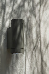 Astro Dartmouth Twin LED Textured Black Outdoor Wall Light