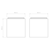 Astro Kos Square II Matt White Bathroom Downlight