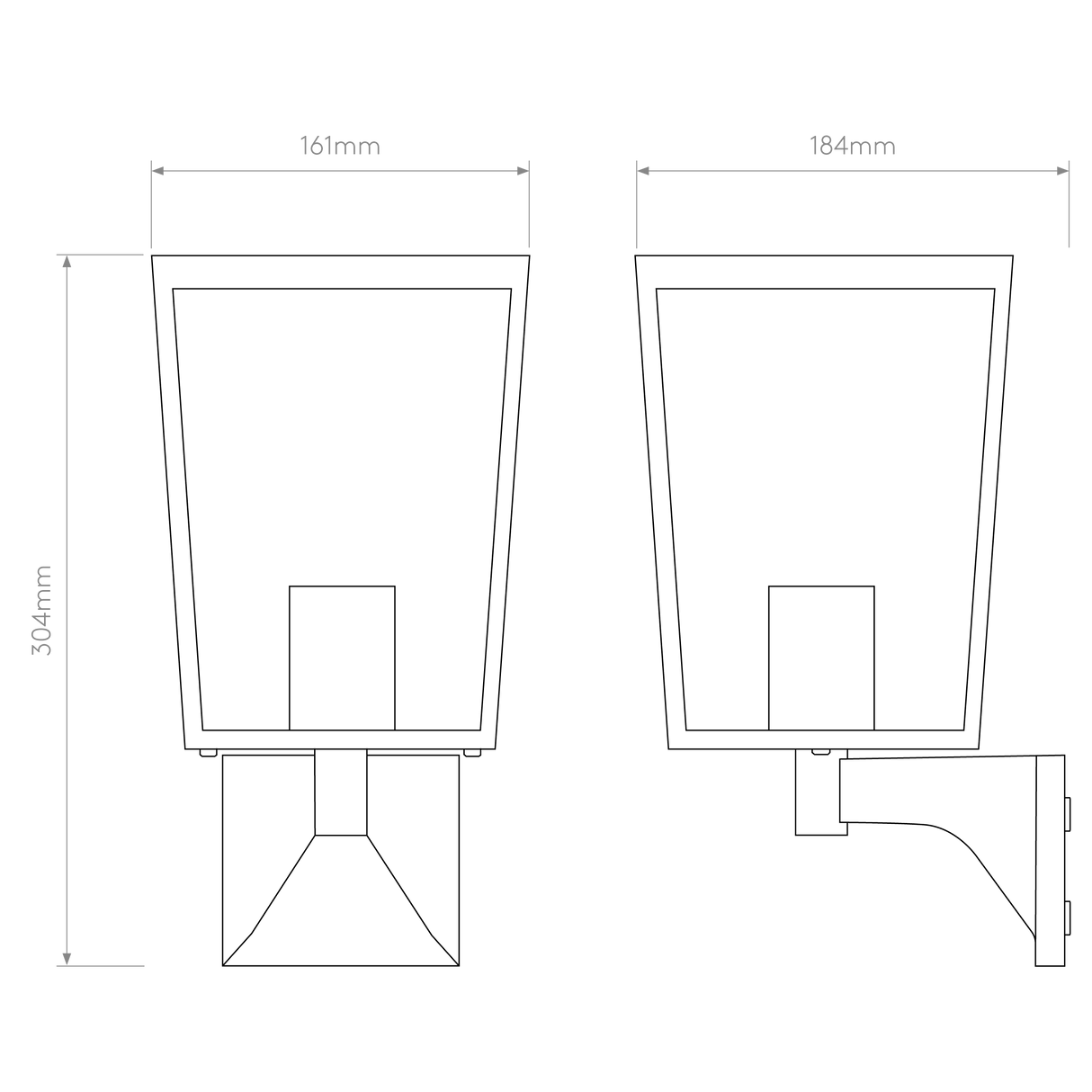 Astro Farringdon Textured Black Outdoor Wall Light