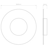 Astro Halftone 600 Matt White Interior Wall Light