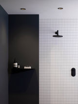 Astro Minima Round Fixed IP65 Matt Black Bathroom Downlight