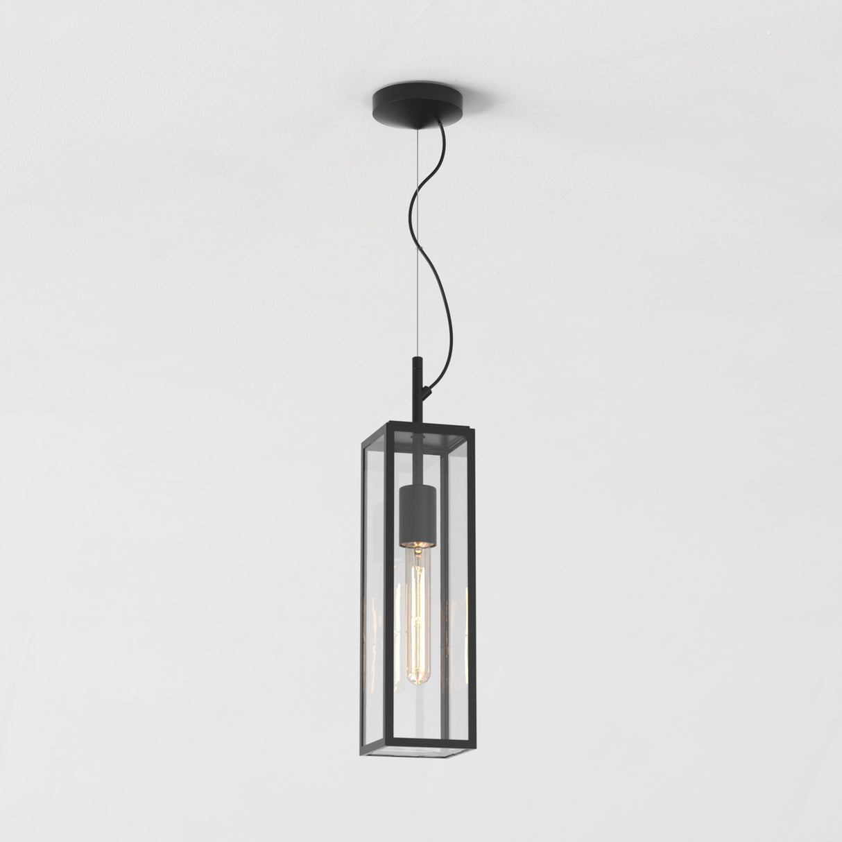 Astro Harvard Pendant Textured Black Outdoor Pendant Light