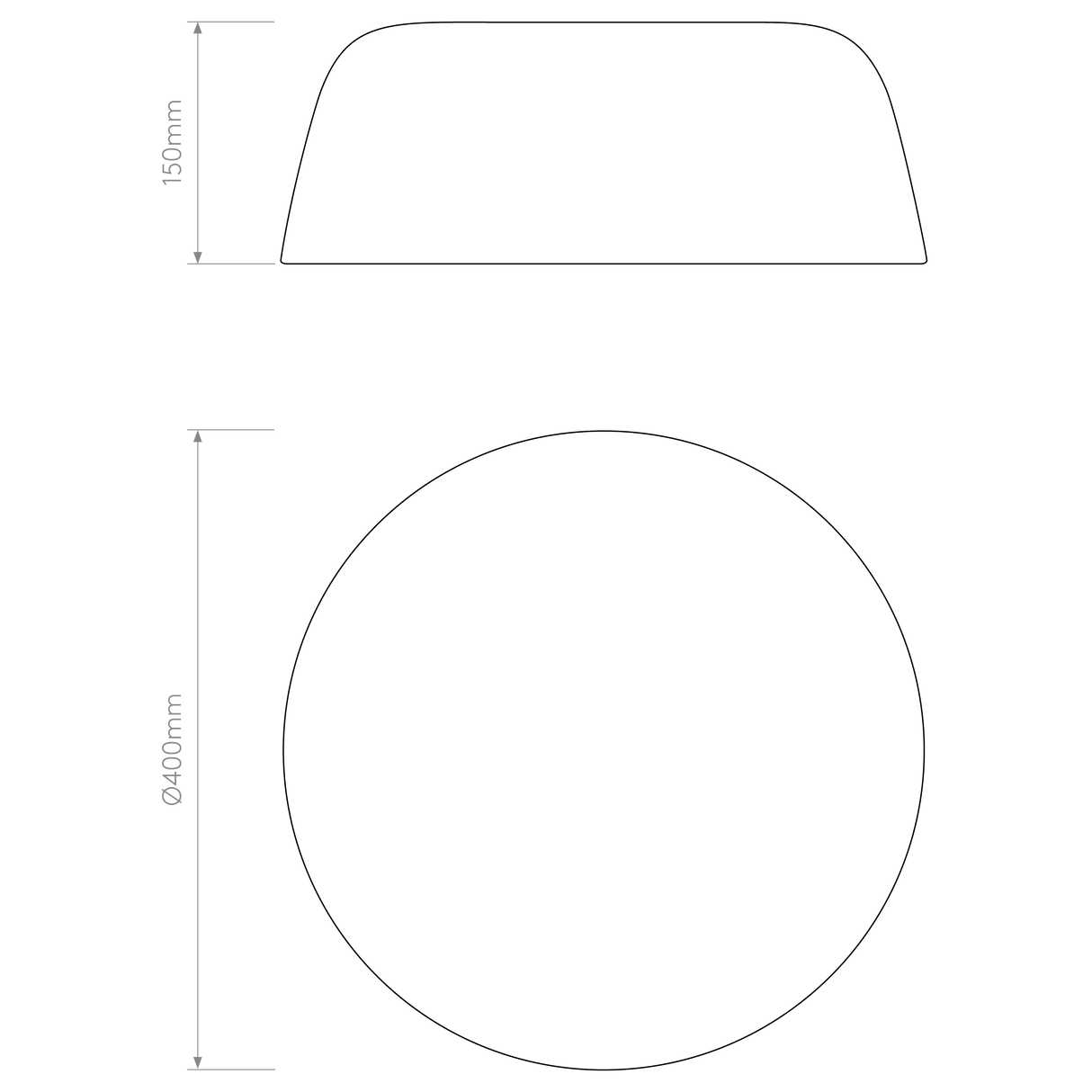 Astro Taiko 400 Matt Black Interior Ceiling Light