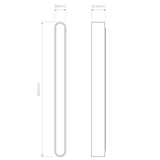 Astro Atticus 600 3000K Polished Chrome Bathroom Wall Light