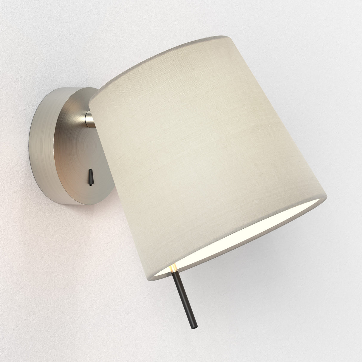 Astro Mitsu Wall Base Matt Nickel Interior Wall Light