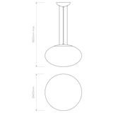 Astro Zeppo Pendant 400 Matt White Interior Pendant Light