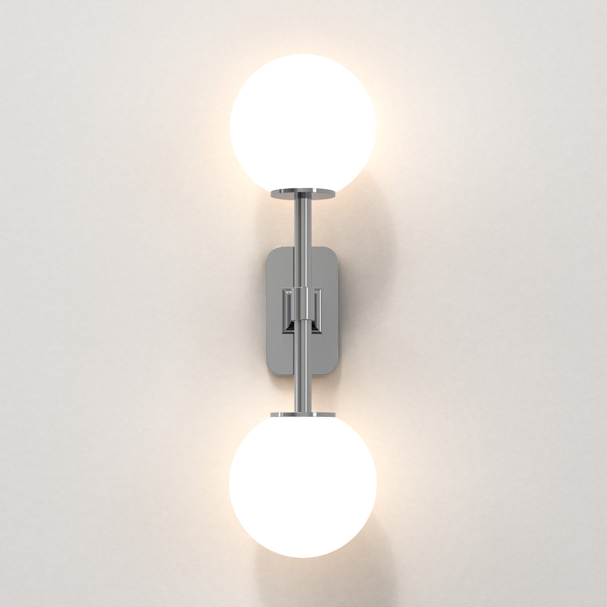 Astro Tacoma Twin Polished Chrome Bathroom Wall Light