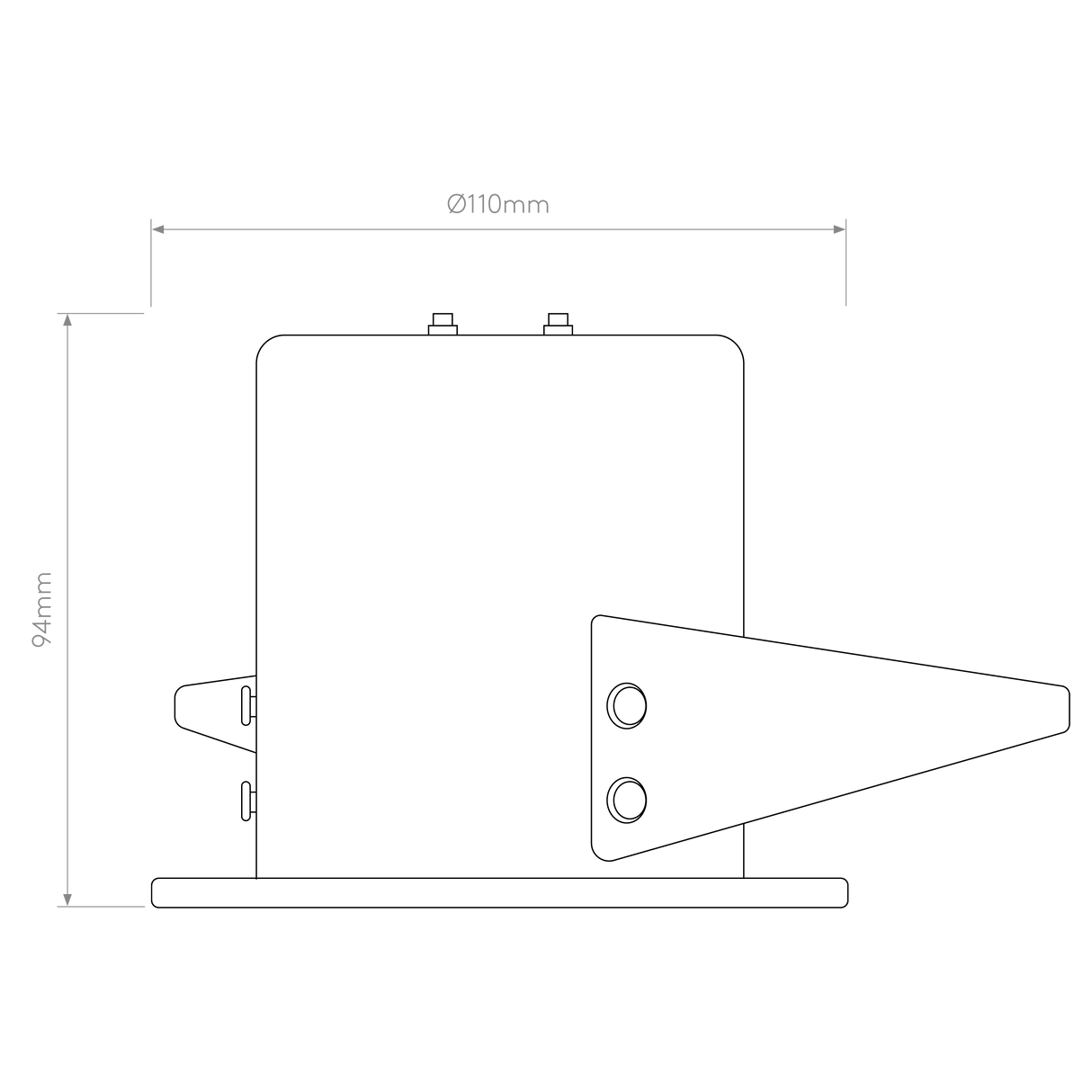 Astro Kos Recessed Matt White Outdoor Downlight