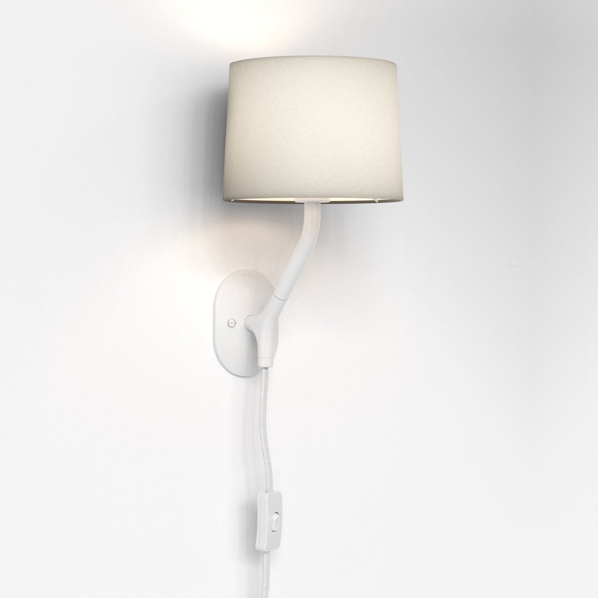Astro Arbor Plug-In Matt White Interior Wall Light