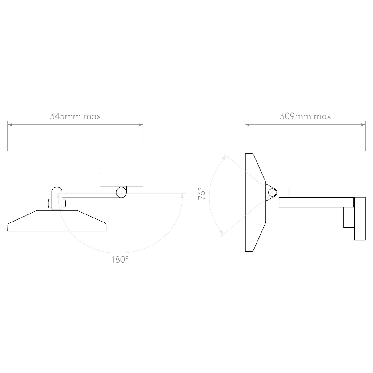 Astro Nagoya Matt Black Bathroom Magnifying Mirror