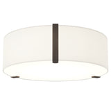 Astro Salina 400 Interior Ceiling Light White Fabric/Bronze
