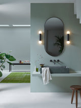 Astro Ortona Twin Matt Black Bathroom Wall Light