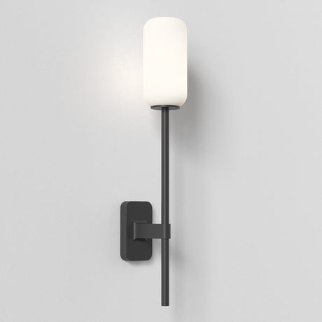 Astro Tacoma Single Grande Matt Black Bathroom Wall Light