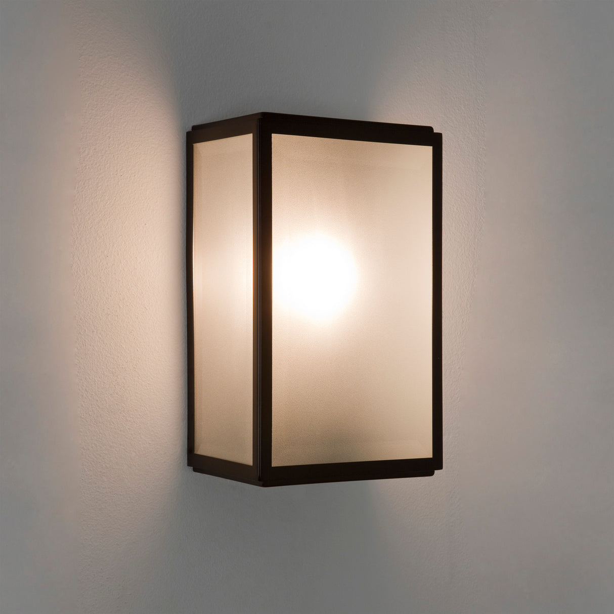 Astro Homefield Sensor Textured Black Outdoor Wall Light