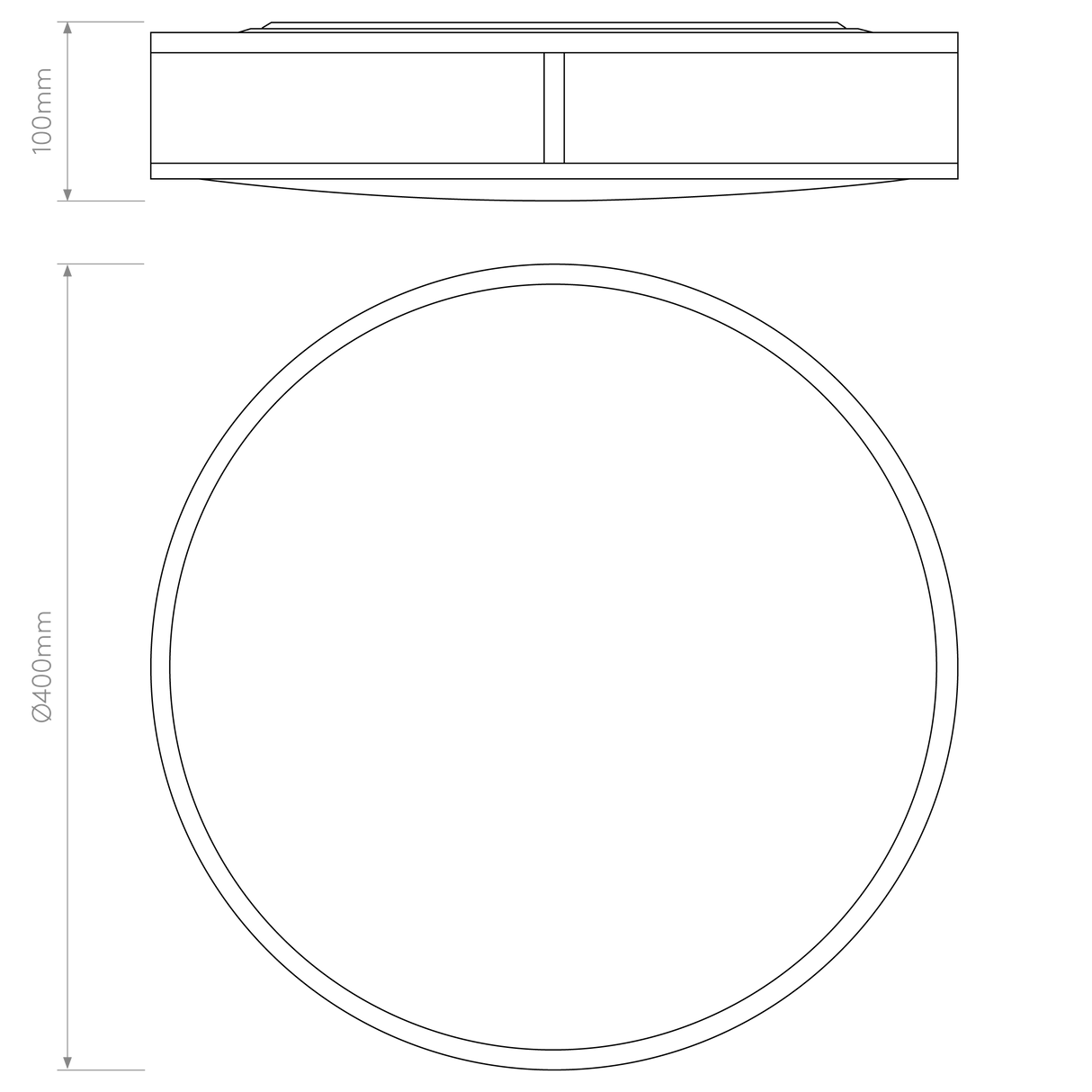 Astro Mashiko 400 Round Bronze Bathroom Ceiling Light