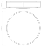 Astro Mashiko 400 Round Bronze Bathroom Ceiling Light