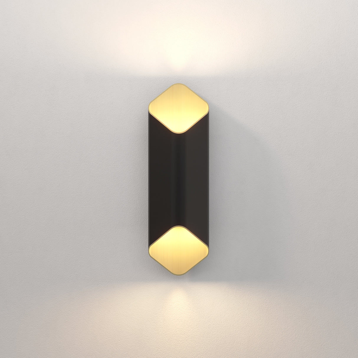 Astro Ako 420 Phase Matt Black/Gold Interior Wall Light