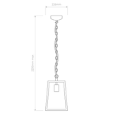 Astro Calvi Pendant 305 Textured Black Outdoor Pendant Light