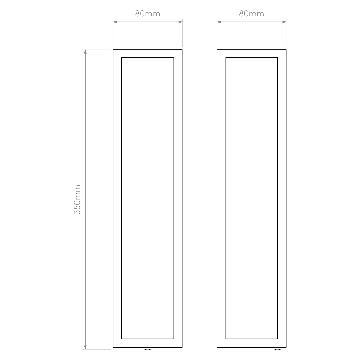 Astro Salerno Natural Brass Outdoor Wall Light