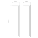 Astro Salerno Natural Brass Outdoor Wall Light