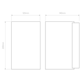 Astro Cyl 200 Polished Chrome Interior Wall Light