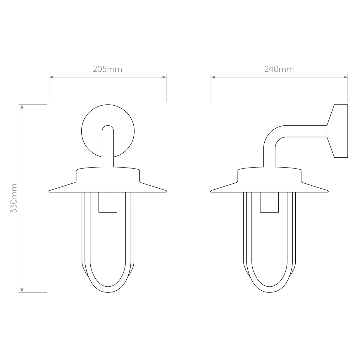 Astro Montparnasse Wall Bronze Outdoor Wall Light