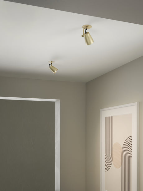 Astro Juno Recessed Matt Brushed Brass Interior Spotlight
