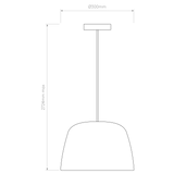 Astro Taiko Pendant 300 Matt White Interior Pendant Light