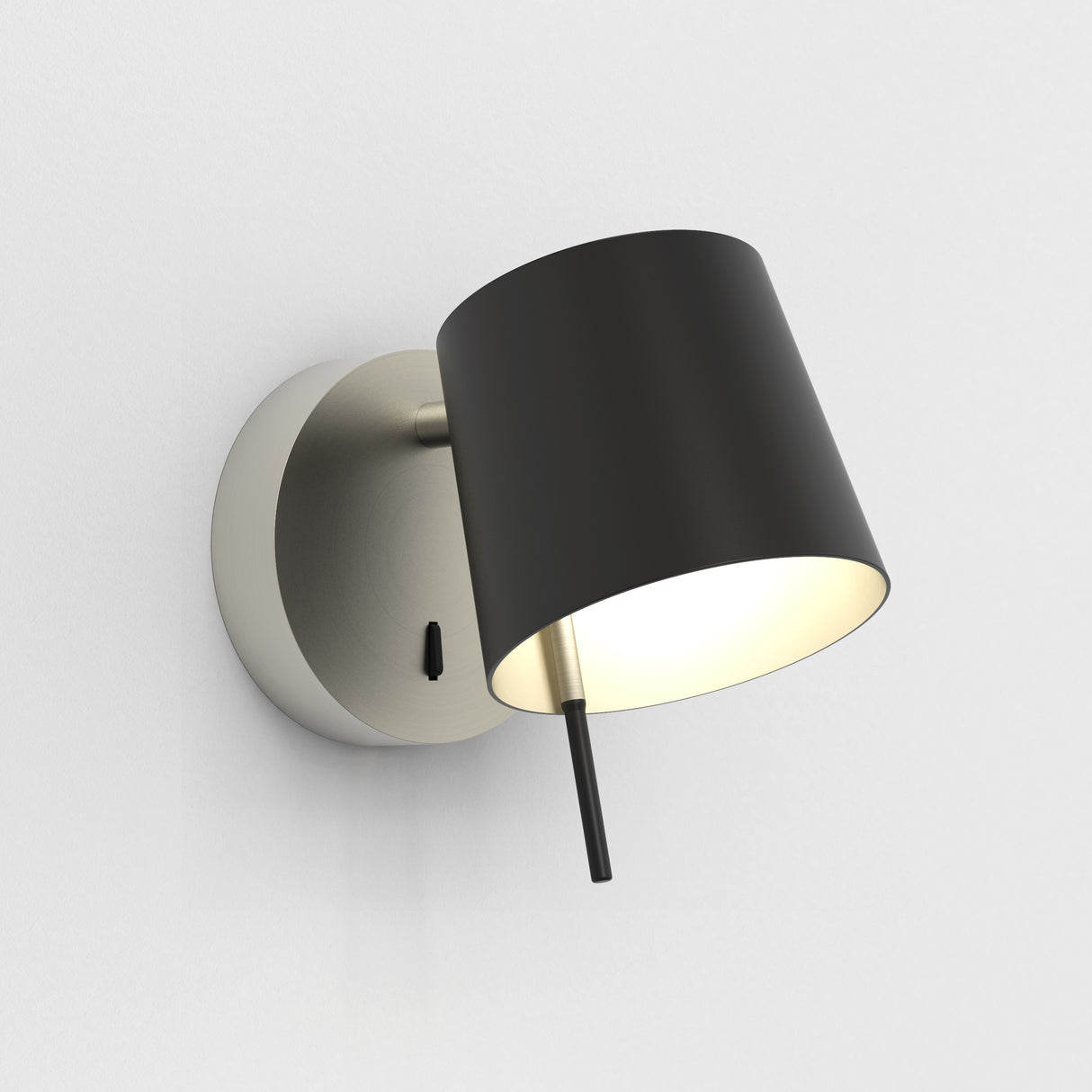 Astro Miura Wall Base Matt Nickel Interior Wall Light