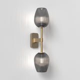 Astro Tacoma Twin Antique Brass Bathroom Wall Light