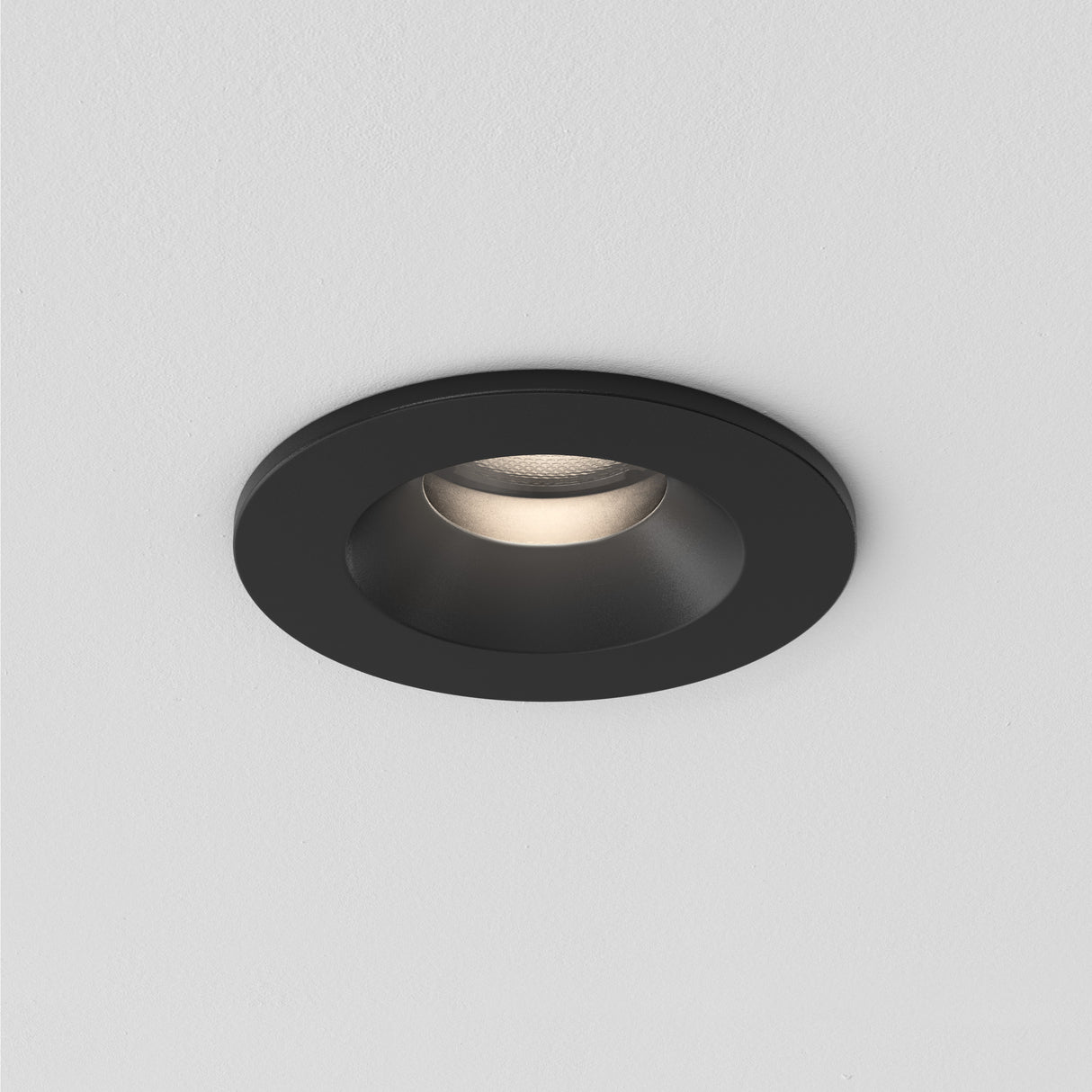 Astro Kos Recessed Textured Black Outdoor Downlight