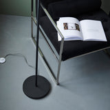 Endon Balance 2lt Floor Textured matt black & gloss opal glass